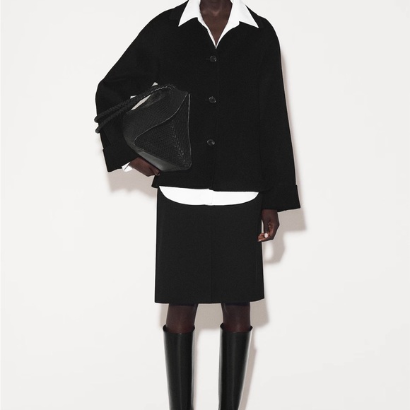 COS DOUBLE-FACED WOOL SHORT JACKET NWT SMALL S - Picture 2 of 11